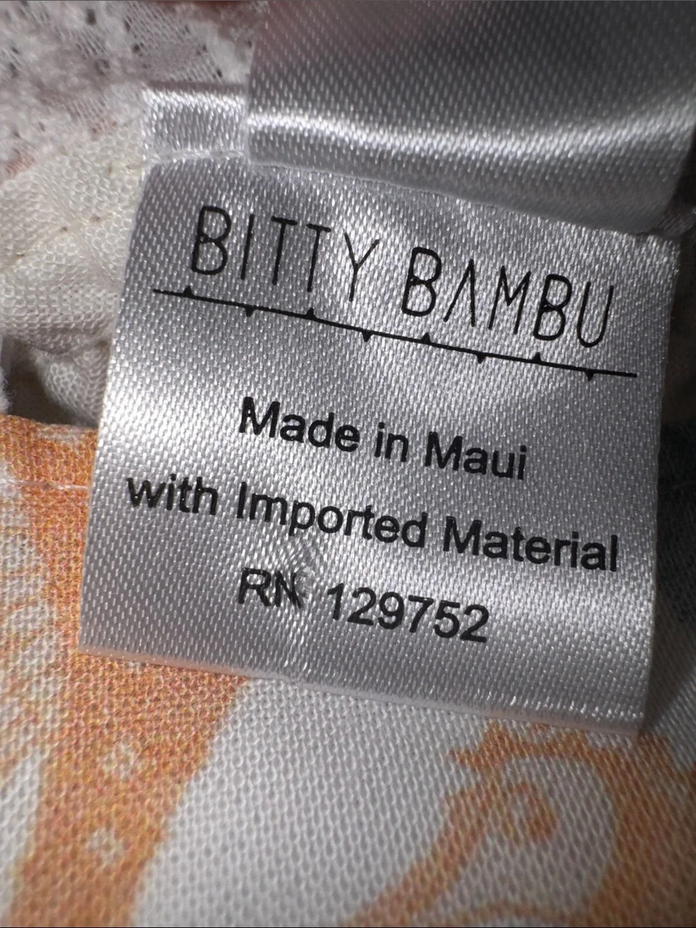 Bitty Bambu (Made in Maui) White and Gray Seahorse Print Sundress